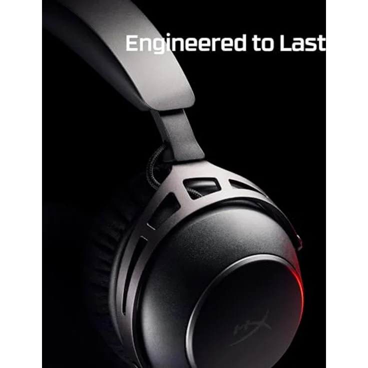 HyperX Cloud Alpha 2, Wireless Gaming Headset mit 250 Stunden Akkulaufzeit und 53-mm-Doppelkammer-Treibern, Schwarz – Bild 8
