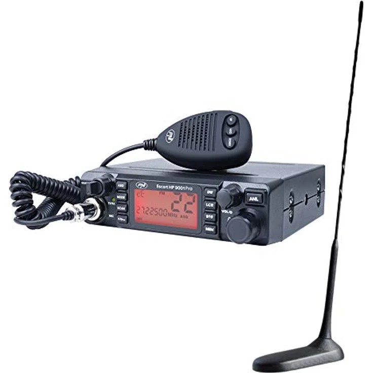 Radio CB PNI Escort HP 9001 PRO ASQ 12/24 + Antenne CB PNI Extra 45 mit Magnet – Bild 1