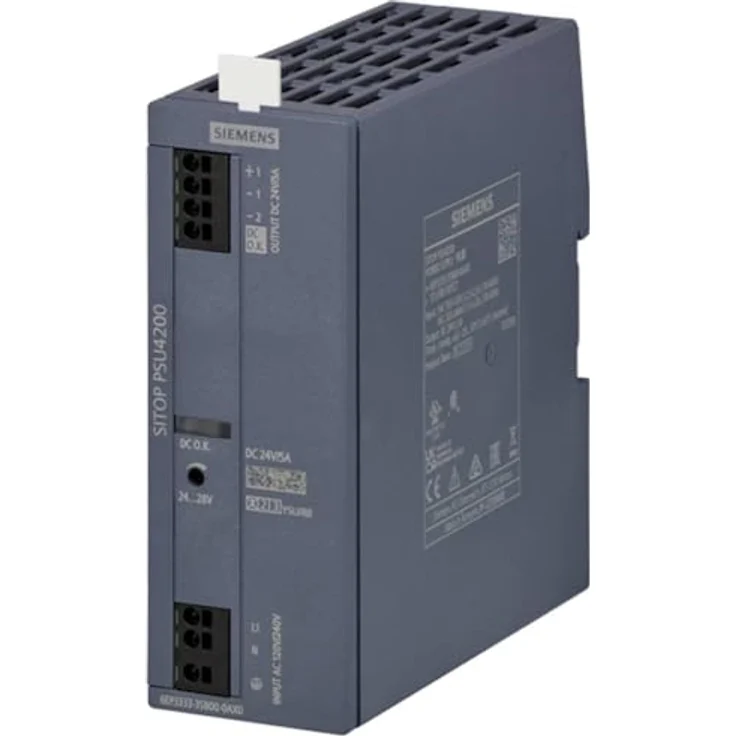 SIEMENS SITOP PSU4200 24 V / 20 A -Phasen DIN-Schienen Netzteil, 120 V ac, 240 V ac, 24V dc / 5A, Stromversorgungen & Transformatoren, Netzteile, DIN-Schienen Netzteile – Bild 2