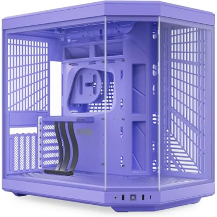 HYTE Y70 Dual Chamber ATX Mid Tower Modernes ästhetisches Gehäuse Taro Milk (E-ATX/ATX/M-ATX/M-ITX) – Bild 1