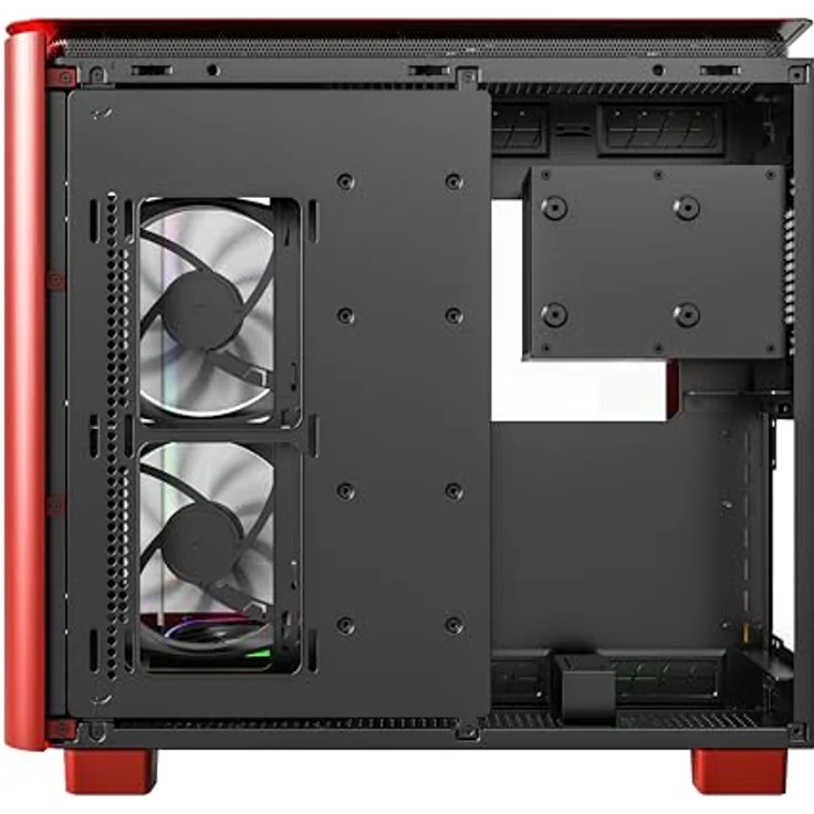 Montech King 95 Pro (Mini ITX, mATX, ATX), PC Gehäuse, Rot – Bild 9