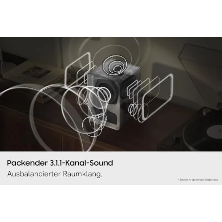 Samsung Music Studio 7 LS70H, WiFi-Bluetooth Lautsprecher mit 3.1.1-Kanal-Sound, Schwarz – Bild 3