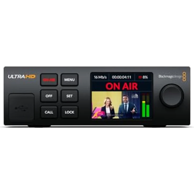 Blackmagic Design Streaming Encoder 4K, HD- und Ultra HD-Streaming Prozessor mit H.264/H.265, SRT/RTMP Unterstützung – Bild 2