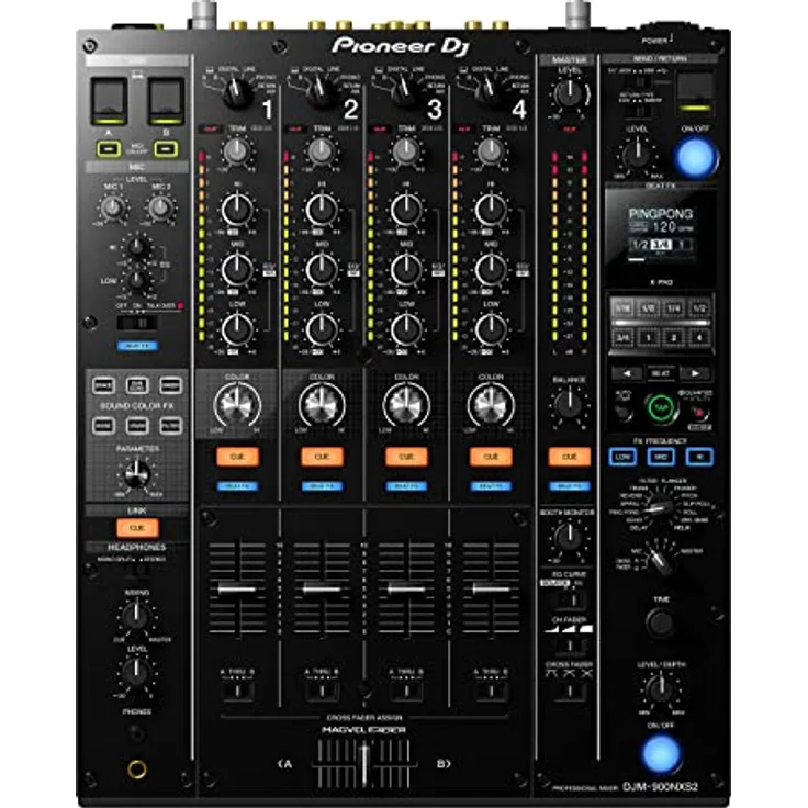 Pioneer DJ DJM-900NXS2 4-Kanal DJ Mixer mit Effekten