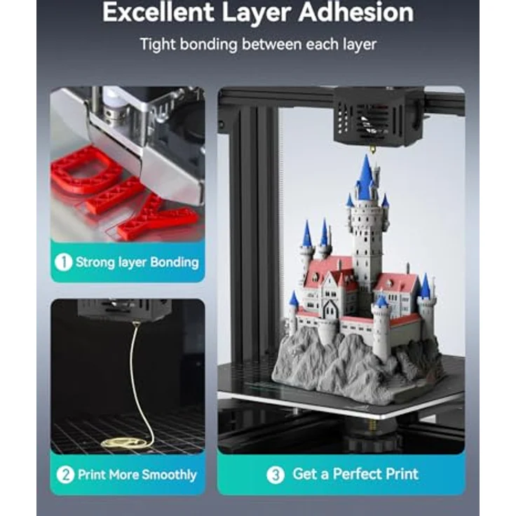 SUNLU PETG Filament 1,75 mm, hohe Zähigkeit und gute Schichthaftung, schwarz, 1kg Spule – Bild 5