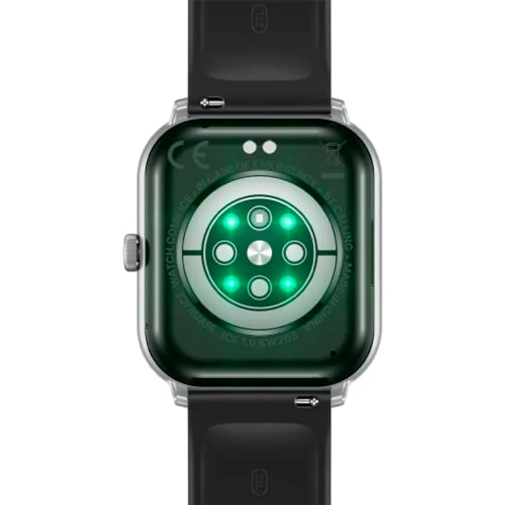 Ice-Watch - ICE smart Silver black - Silbergraue Smartwatch für Herren/Unisex mit Silikonarmband - 021411 (1,85") – Bild 4
