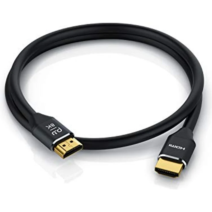 CSL - 8k HDMI Kabel 2.1 1,0 Meter - 8K @ 60Hz 4K @ 120Hz mit DSC - HDMI 2.1 2.0a 2.0b - 3D - Highspeed Ethernet - HDTV - UHD II - Dynamic HDR-10+ - eARC - Variable Refresh Rate VRR - Dolby Vision – Bild 7