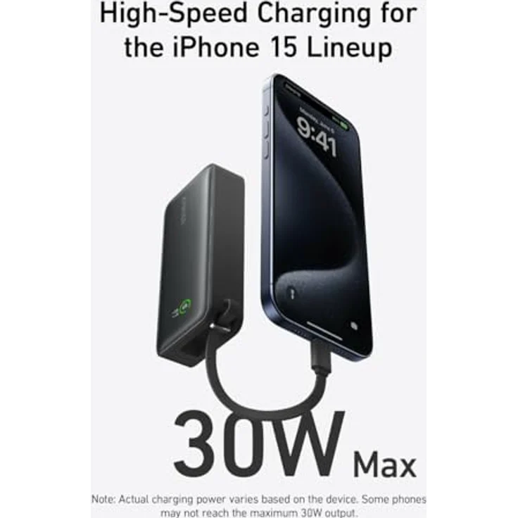 Anker POWER BANK USB 10000MAH/NANO A1259G11 (10000 mAh), Powerbank, Schwarz – Bild 2