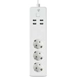 Nedis SmartLife Power Strip Wi-Fi, Steckdosenleiste mit 3 x Schutzkontakt (CEE 7/3), 4 x USB, 16 A, 3680 W, 1.80 m