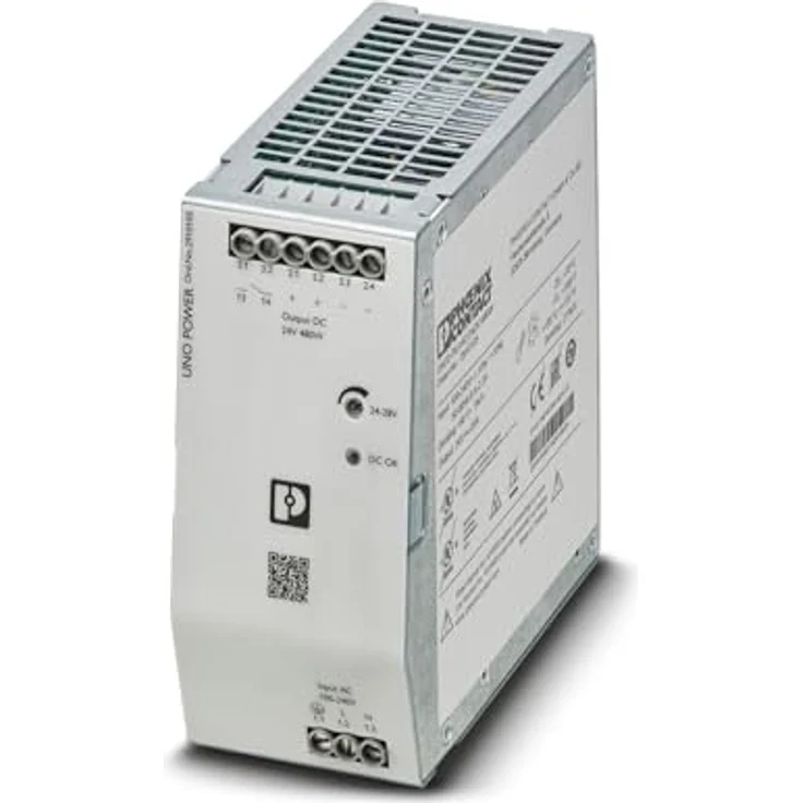 PHOENIX CONTACT UNO2 Getaktet Netzteil, 100 → 240V ac, 24V dc / 20A, DIN-Schienen Netzteil - Preisvergleich