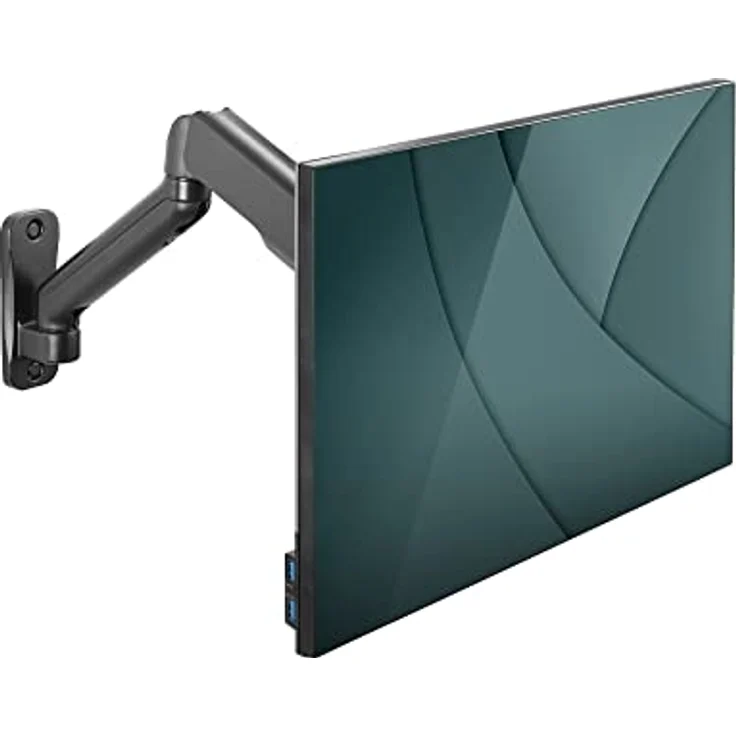 DIGITUS Single Gasdruckfeder Monitor-Wandhalter 32", 9 kg max, schwarz – Bild 4