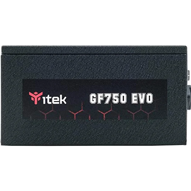 iTek GF750 EVO, 750 W Netzteil mit 80 Plus Gold Zertifizierung, semi-modular, aktiver PFC-Schutz, HDB Lüfter, schwarze Optik – Bild 5