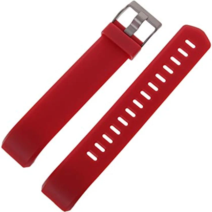 WE-HYTRE ID115 Plus Silikon Uhrenarmband, hypoallergen, schweißfest, Einheitsgröße, schwarz – Bild 3