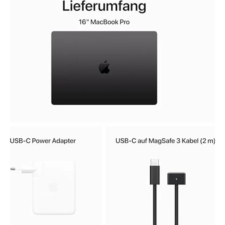 Apple MacBook Pro 16" (2023), Apple M3 Max, 48 GB RAM, 1000 GB SSD, Space Black – Bild 6