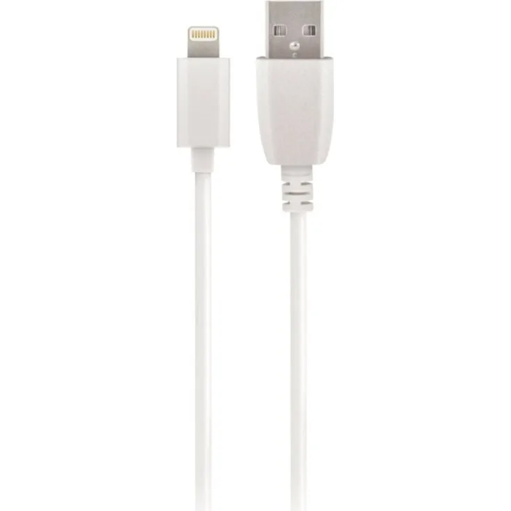 MaxLife Ladekabel USB - Lightning 1m, 2A, Schnellladefunktion, weiß