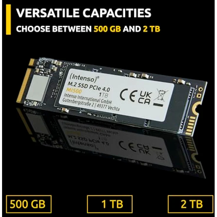 Intenso MI500 1 TB NVMe SSD, M.2 Interne SSD, PCIe 4.0 Gen4x4, 5300 MB/s Lesen, 4500 MB/s Schreiben, Solid State Drive, 1 TB – Bild 5