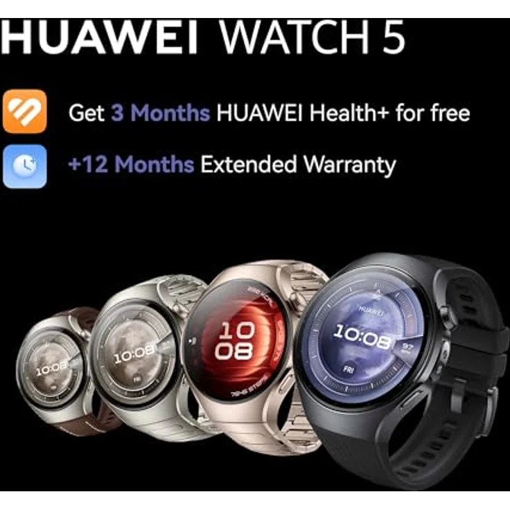 Huawei Watch 5 (42mm), Smartwatch mit Metallgehäuse und Fluorelastomer Armband in Aurora Grün, Fitness-Tracking und Gesundheitsüberwachung – Bild 12
