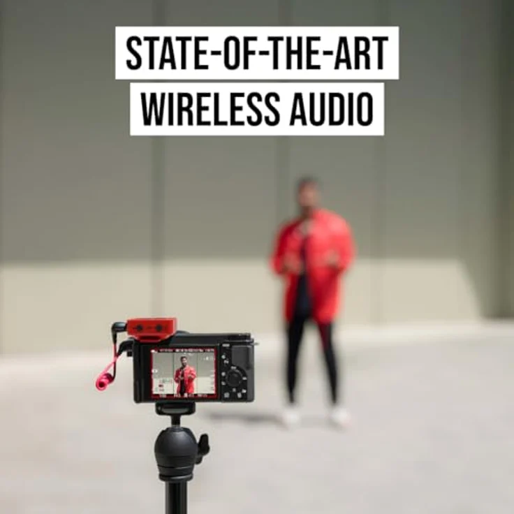 RØDE Wireless GO (Gen 3), Kompaktes kabelloses Mikrofon mit 32-Bit Float Aufnahme, automatischer Pegelregelung und universeller Kompatibilität, Rot – Bild 9