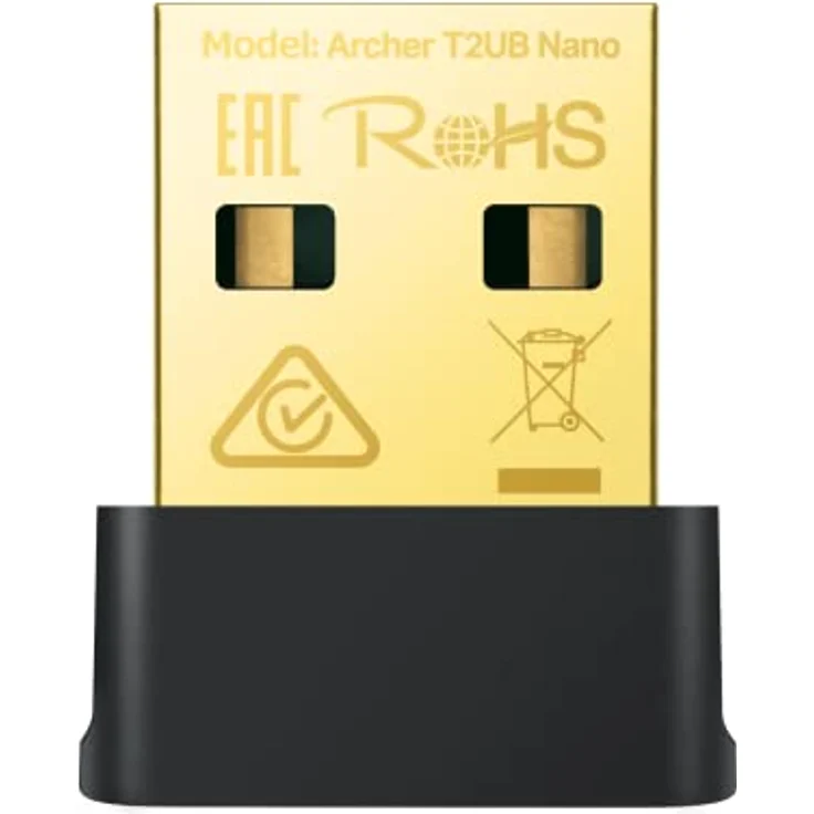 TP-Link Archer T2UB Nano AC600 Wi-Fi Bluetooth 4.2 USB Adapter (Dualband, Nano-Größe, WPA3, Win 11/10/8.1/8/7) – Bild 1