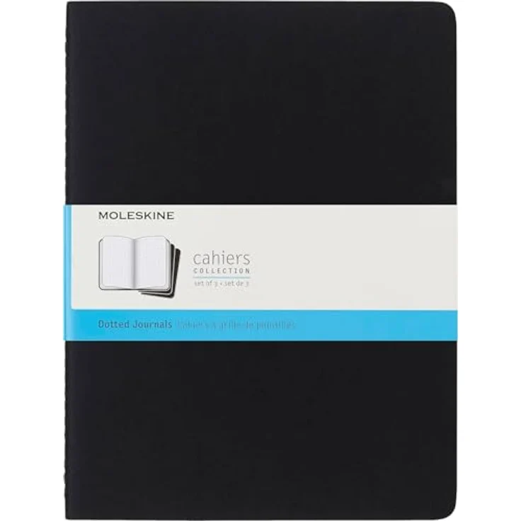 MOLESKINE Cahier XL Notizbuch, 3er Set, Punktraster, Kartoneinband, Schwarz – Bild 1