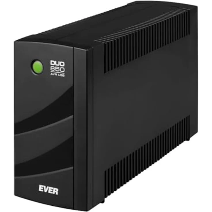 Ever Duo 850 PL AVR USB, Line-interaktive USV mit 550 Watt Ausgangsleistung, Sinuswellen-Ausgang und USB 2.0-Anschlüssen – Bild 2