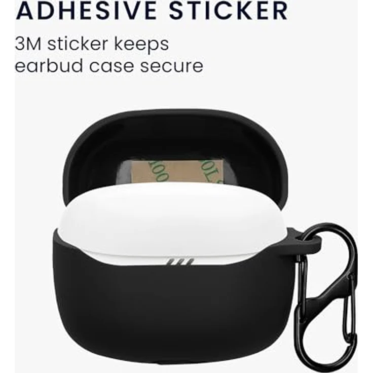 kwmobile Hülle kompatibel mit JBL Tune Beam 2 Kopfhörer - Silikon Schutzhülle Etui Case Cover Schoner in Schwarz - STYLISCH UND FUNKTIONAL – Bild 3