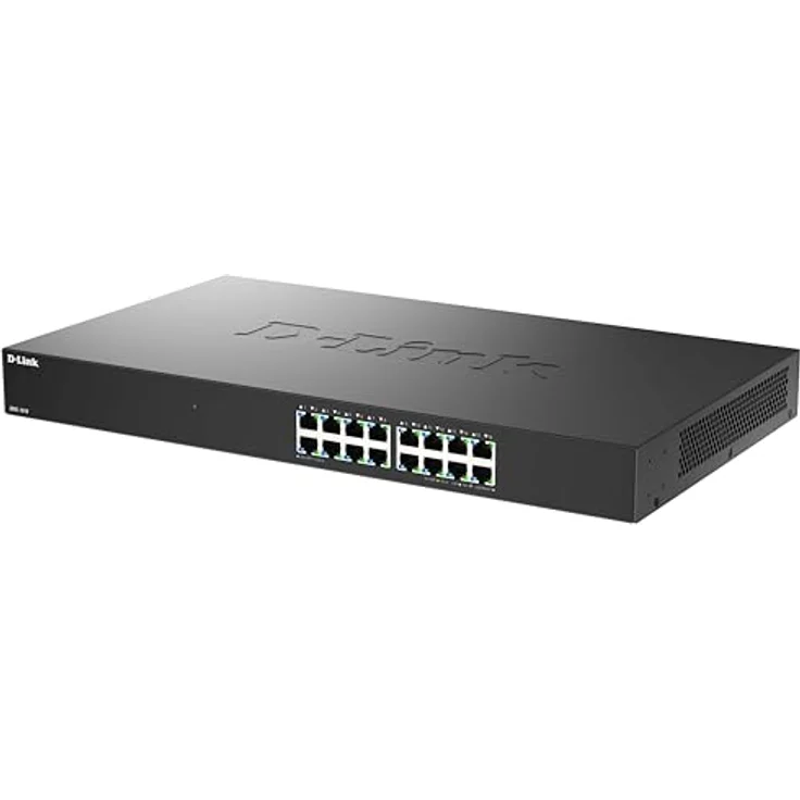 D-Link DMS-1016 16-Port 2,5G Multi-Gigabit Unmanaged Switch | Lüfterloses Metallgehäuse, Plug & Play, für SOHO, Wi-Fi 6/7 & IPTV – Bild 1