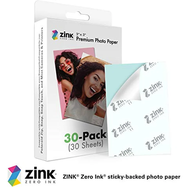 Zink Premium-Fotopapier, 5,1 x 7,6 cm, kompatibel mit Polaroid Snap, Snap Touch, Zip und Mint-Kameras und Druckern – Bild 2