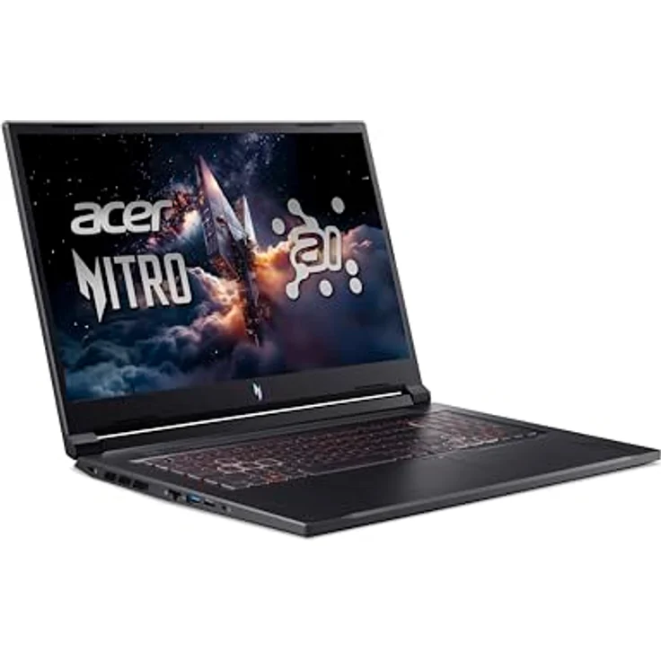 Acer Nitro V 17 AI (ANV17-41-R0BS) Gaming Laptop, 17" FHD IPS 144Hz, AMD Ryzen 7 260, 16 GB RAM, 1 TB SSD, NVIDIA GeForce RTX 5060, QWERTZ, schwarz – Bild 3