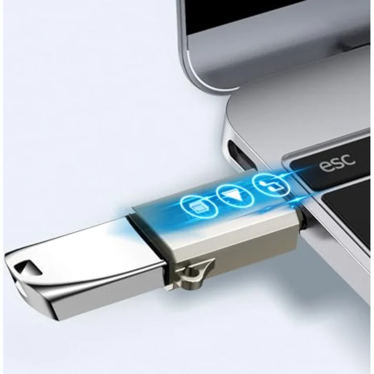 JOYROOM S-H151 OTG-Adapter, USB-C Stecker / USB-A Buchse, 5 Gbit/s, kratzfest, Silber – Bild 2
