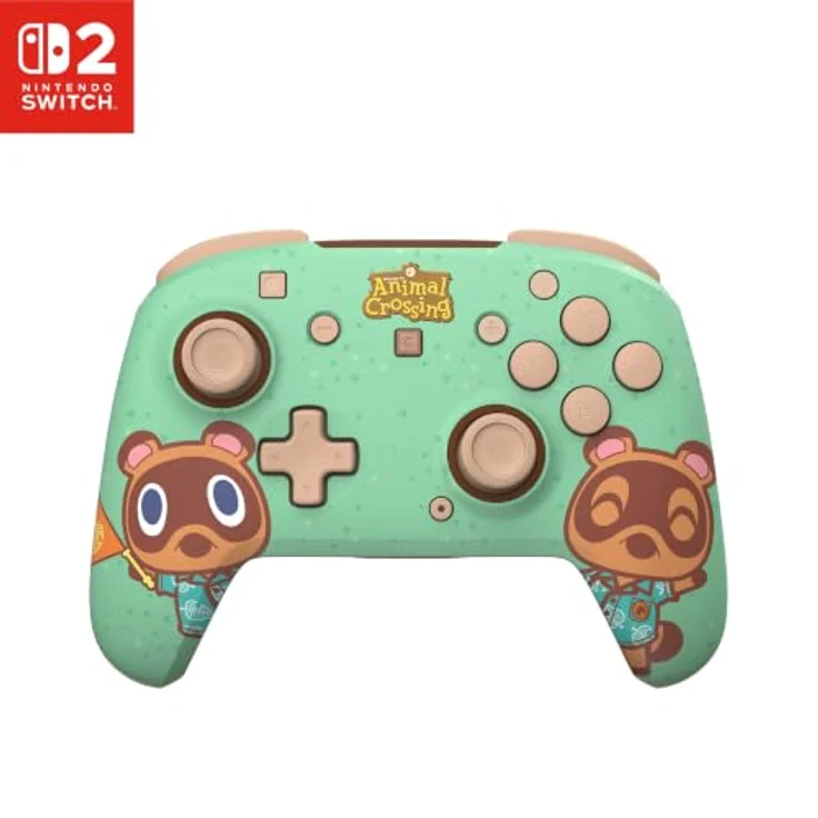 Turtle Beach Rematch Wireless RGB Animal Crossing, Wireless Controller für Nintendo Switch 2 mit 4 RGB Modi und bis zu 40 Stunden Akkulaufzeit – Bild 1