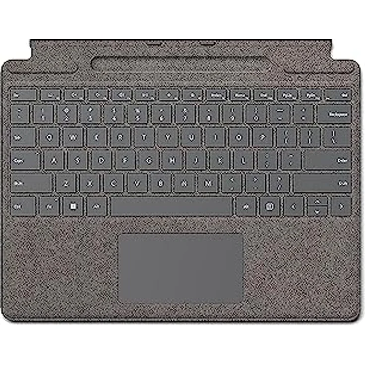 Microsoft Surface Pro Signature Keyboard mit Touchpad, Beschleunigungsmesser, Surface Slim Pen 2 Ablage- und Ladeschale, Deutsch, platin (8XA-00065) – Bild 2