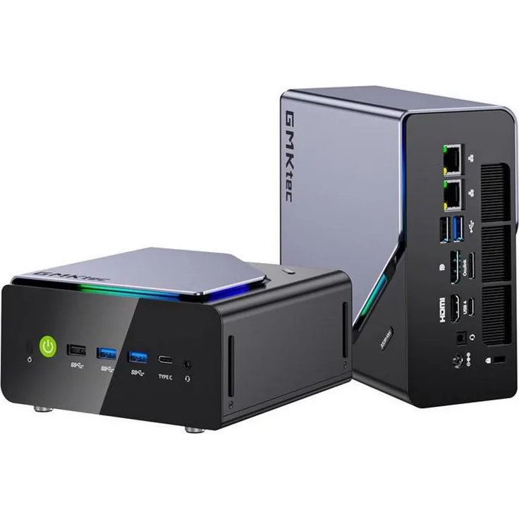 GMKtec K12-1, Mini PC mit AMD Ryzen 7 H255, 32GB DDR5 RAM, 1TB PCIe 4.0 SSD, integrierte Radeon 780M Grafik, Windows 11 Pro