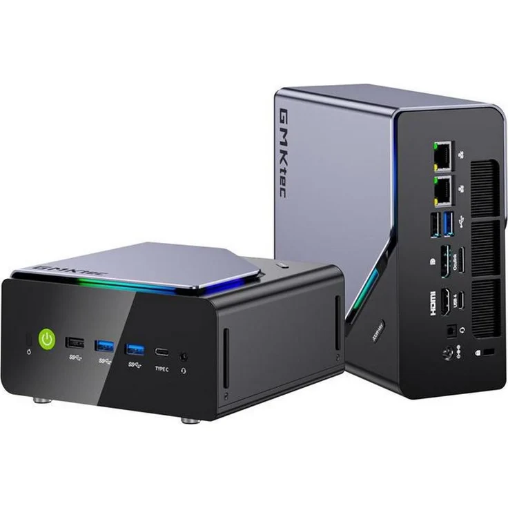 GMKtec K12-1, Mini PC mit AMD Ryzen 7 H255, 32GB DDR5 RAM, 1TB PCIe 4.0 SSD, integrierte Radeon 780M Grafik, Windows 11 Pro