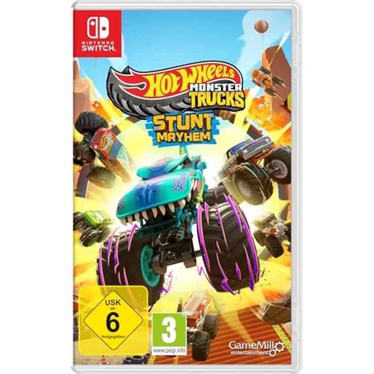 Xbox Hot Wheels Monster Trucks: Stunt Mayhem, Nintendo Switch Game mit 20 authentischen Monster Trucks
