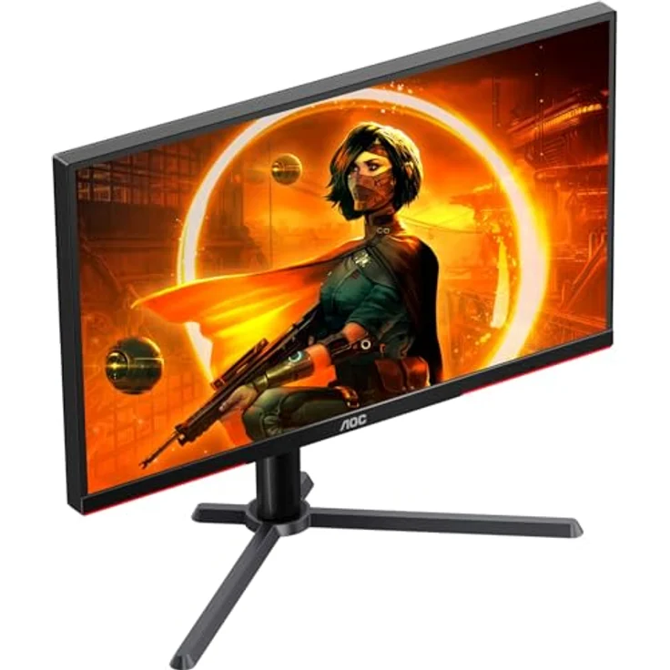 AOC Gaming Q27G3XMN - 27 Zoll QHD Monitor, 180 Hz, FreeSync Prem. Pro., HDR1000 (2560x1440, 1 ms GtG, HDMI, Display Port) schwarz-rot – Bild 4