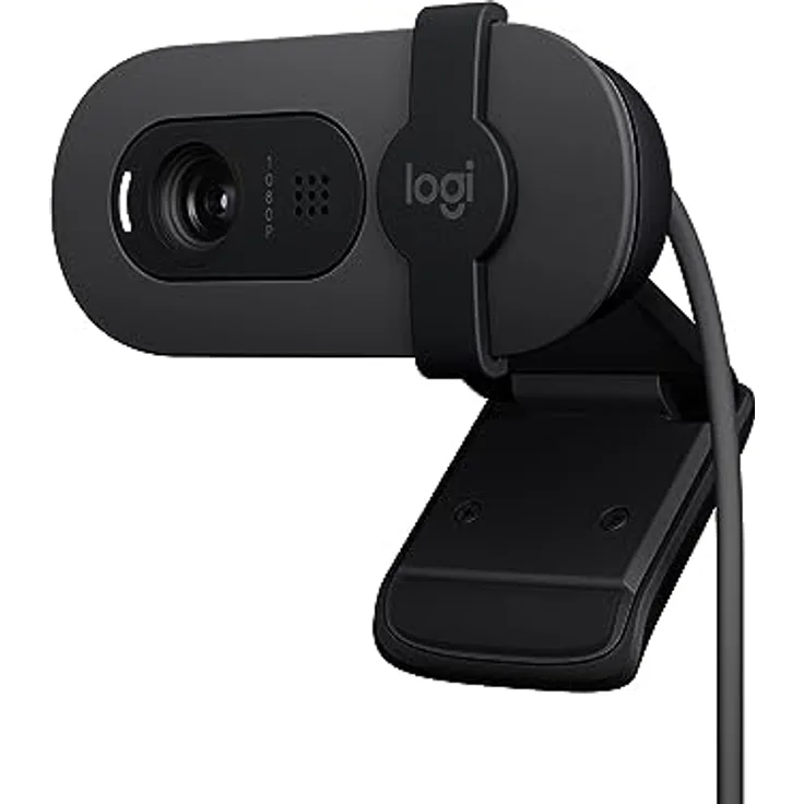 Logitech Brio 105 Full HD 1080p Webcam - GRAPHITE - B2B (2 Mpx), Webcam, Grau