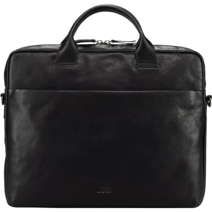 Jost Glasgow Aktentasche aus Leder, 37 cm mit Laptopfach, schwarz – Bild 1