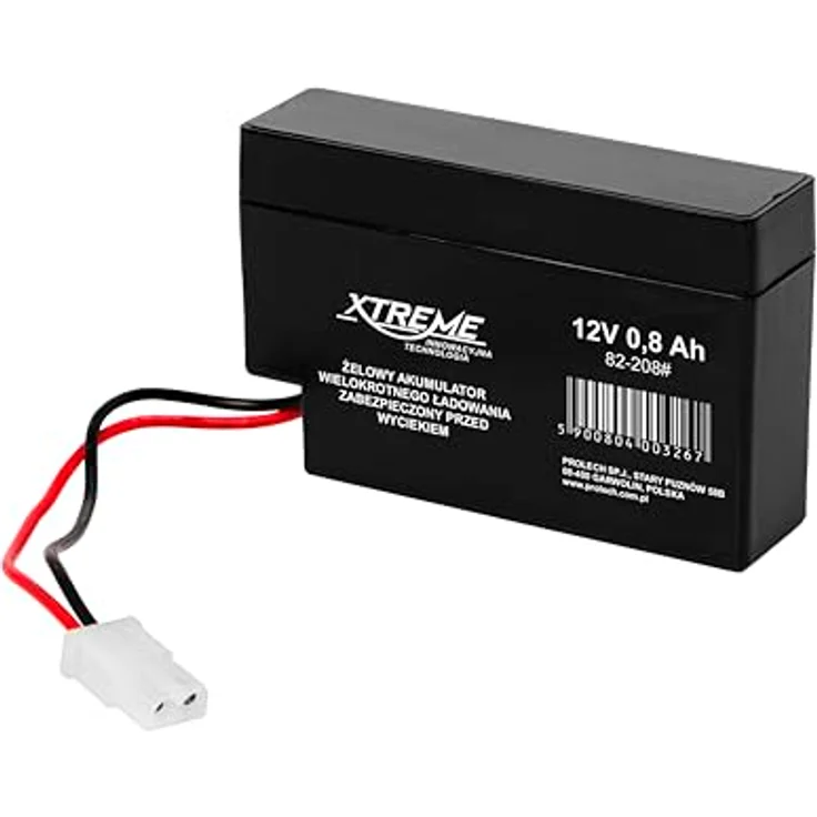 XTREME Blei-Akku Gel Battery AGM Akku, 12V 0,8Ah, wartungsfrei, hohe Zyklenfestigkeit, explosionsgeschützt – Bild 3