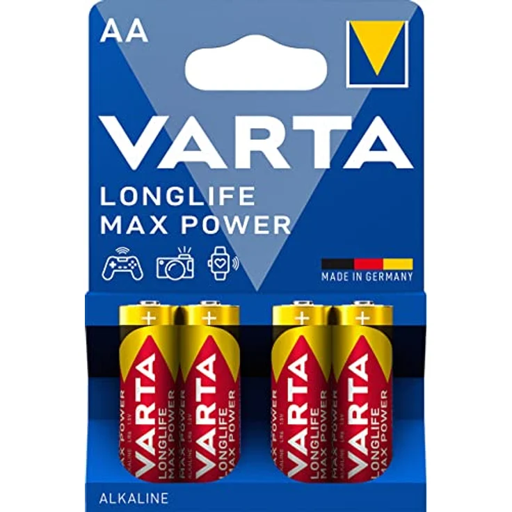 VARTA Longlife Max Power Batterie AA Mignon Alkaline Batterien LR6, 4er Pack – Bild 2