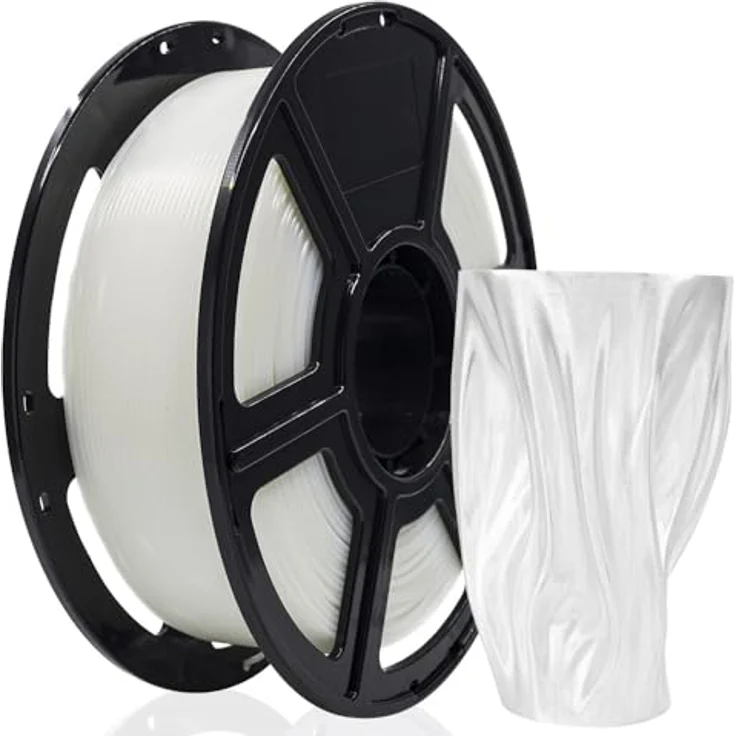 FLASHFORGE PLA PRO Filament 1,75 mm, 1 kg Spule, Maßgenauigkeit +/- 0,02 mm, zäh und knäuelfrei (Transparent) – Bild 1