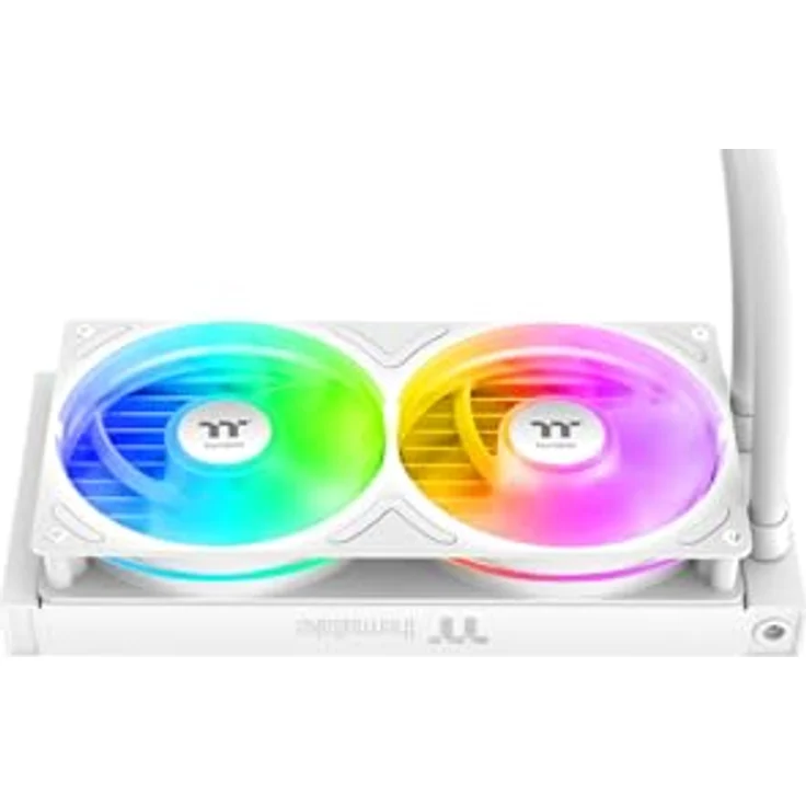 Thermaltake TH240-S V3 ARGB Sync Snow, AiO-Wasserkühlung mit 2x 120mm Lüftern, bis 2500 rpm, 37.8 dB – Bild 2