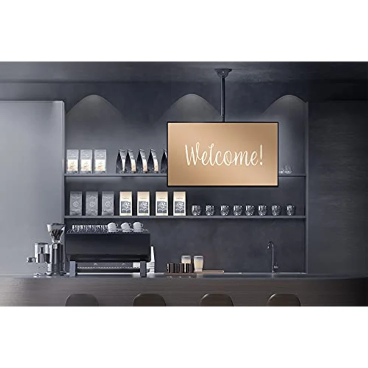 DIGITUS TV-Deckenhalterung - für 37-70" Fernseher oder Monitore - 50 kg max Belastung - 35cm Höhenverstellbar - VESA 200x200 bis 600x400 - schwenkbar, neigbar, drehbar - Schwarz – Bild 2