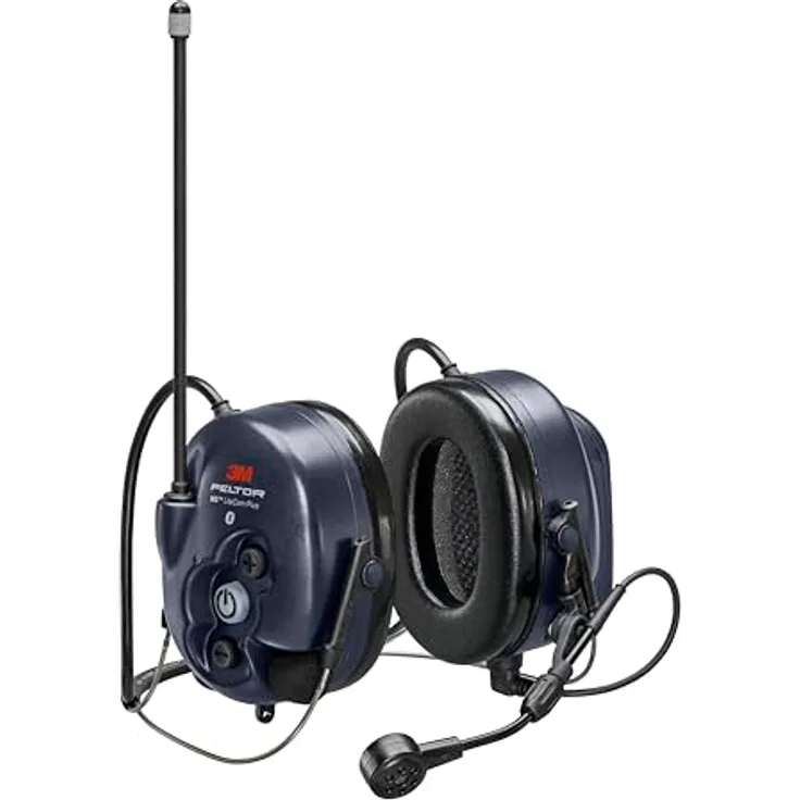 Peltor 3M WS LiteCom Plus Headset PMR446 MHz, Gehörschutz mit Funkgerät und Bluetooth-Multipoint-Konnektivität, Nackenbügel