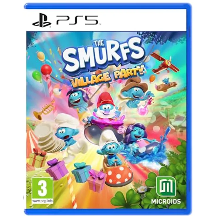 MICROÏDS The Smurfs: Village Party, PS5-Spiel für Multiplayer-Spaß und Familienspiele