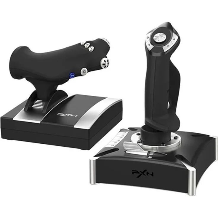 PXN Joystick-2119 PRO Flight Control, Joystick mit separatem Schubhebel, 16 programmierbaren Tasten und ergonomischem Design