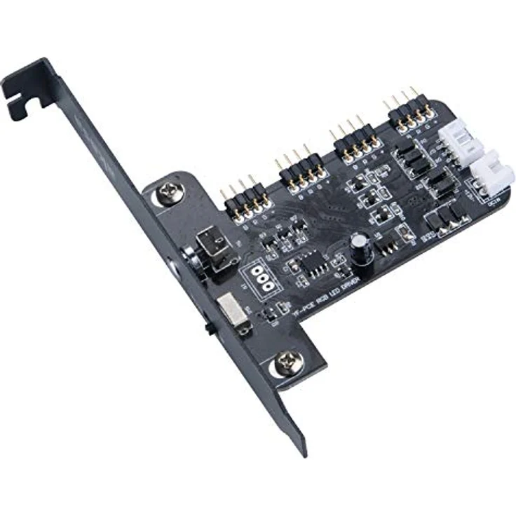 Akasa Vegas 4 pin RGB Steuerkarte, Dual-Mode Manuelle & MB Sync Steuerung, LED Display mit 7 Modi, PCIe & Low Profile PCIe Steckplatz, für eine PCI-Steckplatzklammer, 4 Kanäle,AK-RLD-02 – Bild 2