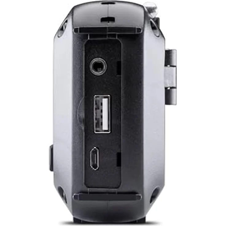 Albrecht Midland ER100 Notfallradio, 2600mAh Akku für bis zu 25 Stunden, FM/AM Empfang, Schwarz/Rot – Bild 5