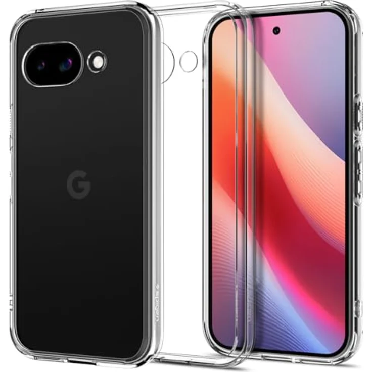 Spigen Ultra Hybrid Hülle Kompatibel mit Google Pixel 9a -Crystal Clear, Handyhülle mit PC Platte und TPU-Rahmen – Bild 1
