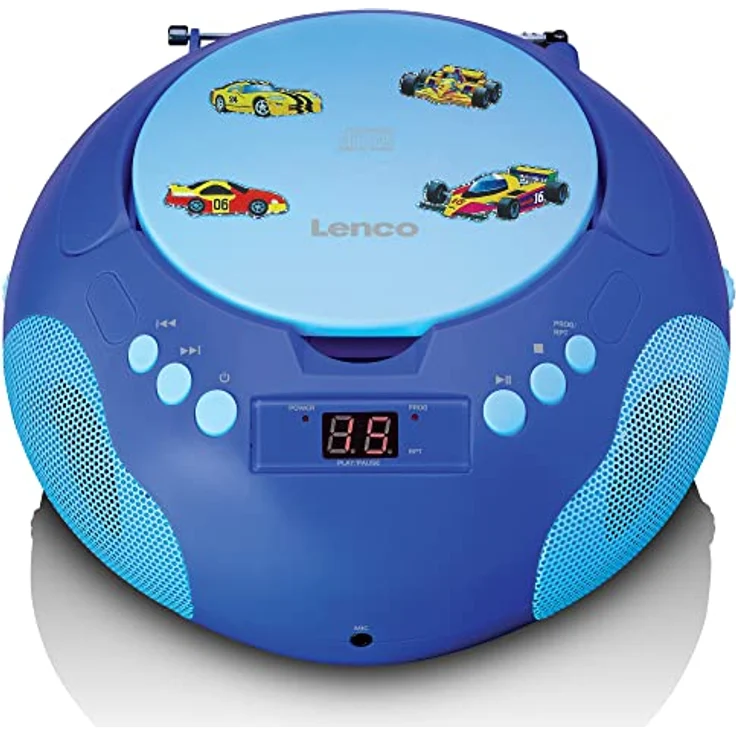 Lenco SCD-620 BU CD-Player für Kinder, blau – Bild 4